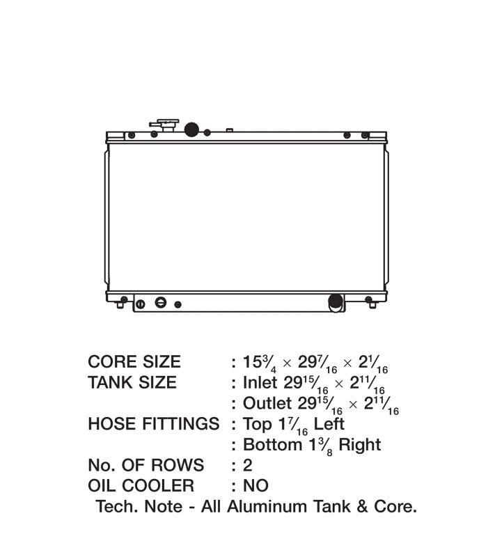 CSF 2882 Radiator for 93-98 Toyota Supra