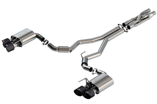 Borla 140837CF 2020 Ford GT500 5.2L AT 3in ATAK CatBack Exhaust w/ Carbon Fiber Tips - #140837CF