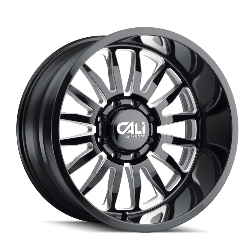Cali Off-Road Summit 9110 22x10 8x180 0mm Gloss Black Milled Wheel 9110-22178BM