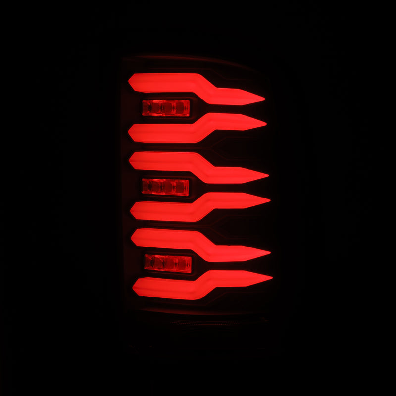 AlphaRex 630060 07-13 GMC Sierra 1500/07-14 2500/3500 HD (No Classic/Dually) Luxx-Series LED Tail Lights Black