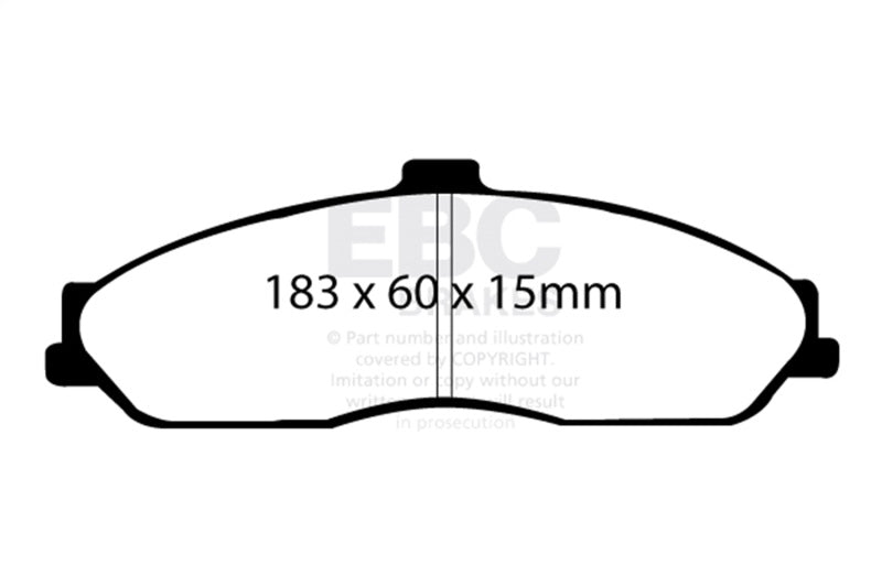 EBC 03-04 Cadillac XLR 4.6 Redstuff Front Brake Pads DP31162C