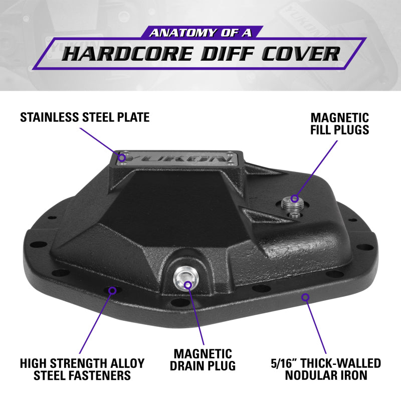 Yukon Gear & Axle YHCC-AAM11.5 Hardcore Diff Cover for 11.5in & 11.8in GM Dodge Ram