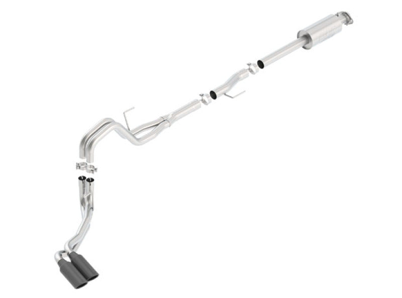 Borla 140619BC 15-16 Ford F-150 3.5L EcoBoost Ext. Cab Std. Bed Black Chrome CB Exhaust ATAK Truck Side Exit - #140619BC