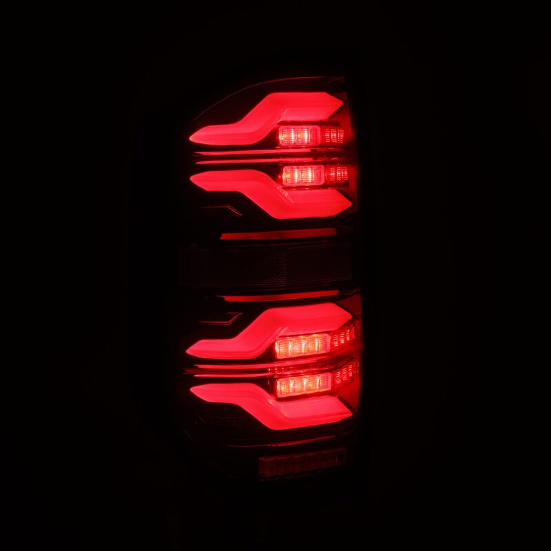 AlphaRex 672050 14-21 Toyota Tundra LUXX LED Taillights Black/Red w/Activation Light/Sequential Signal