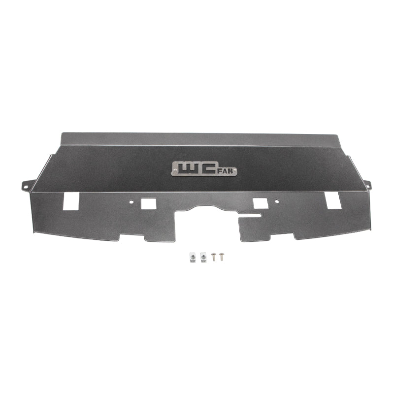 Wehrli Custom Fabrication WCF100546-GB Fabricated Aluminum Radiator Cover Gloss Black for 2013-2018 Ram 2500 / 3500 Cummins