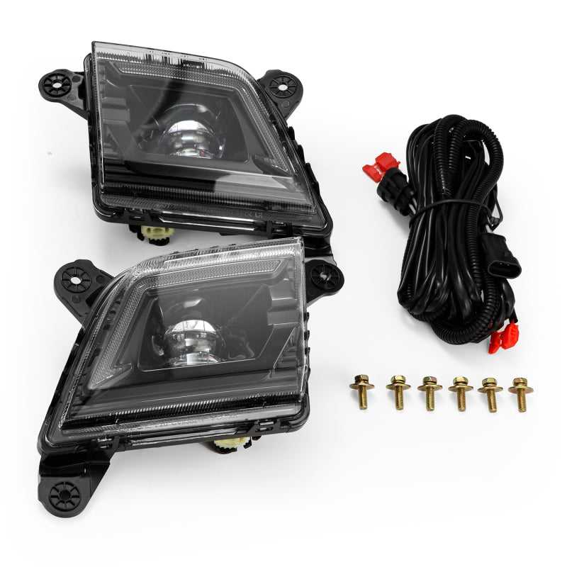 AlphaRex 210017 19-23 Chevrolet Silverado 2500/3500 HD DoubleTap Dual Color LED Projector Fog Lights