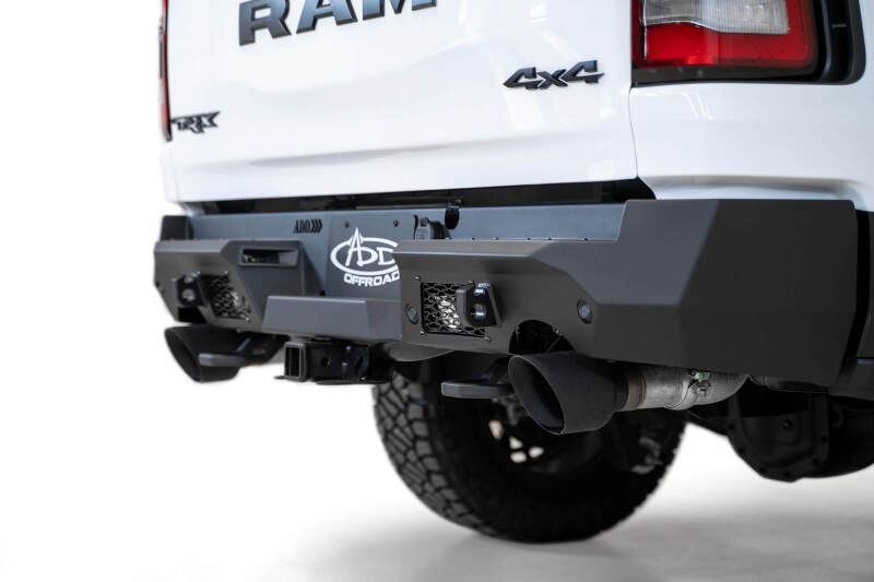 Addictive Desert Designs for 2021 Ram 1500 TRX Stealth Fighter Rear Bumper - Hammer Black