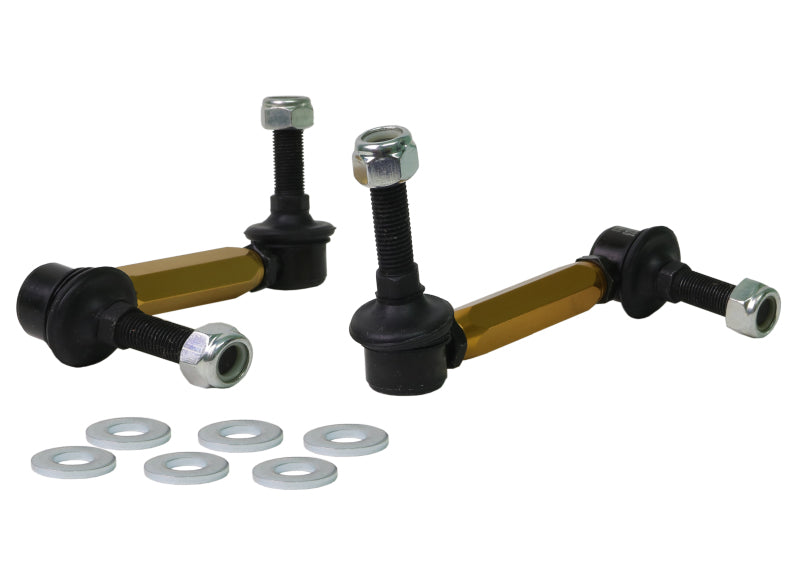 Whiteline KLC220 Front Adjustable Heavy Duty Sway Bar Link Kit for 2003-2023 Toyota 4Runner, 2010-2023 Lexus GX460, 2015-2026 Toyota Tacoma and More