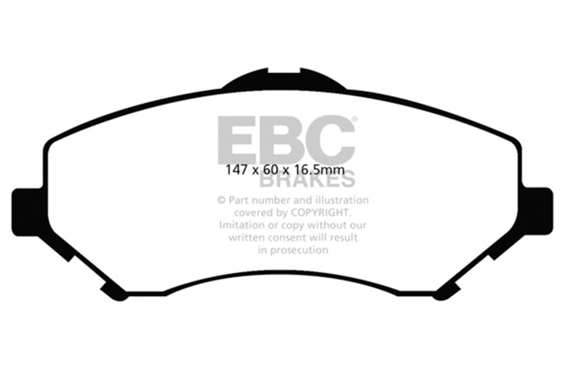 EBC 08-11 Chrysler Town & Country 3.3 Greenstuff Front Brake Pads DP61798
