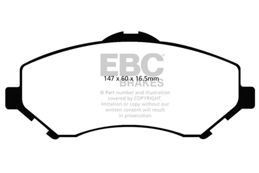 EBC 08-11 Chrysler Town & Country 3.3 Ultimax2 Front Brake Pads UD1273