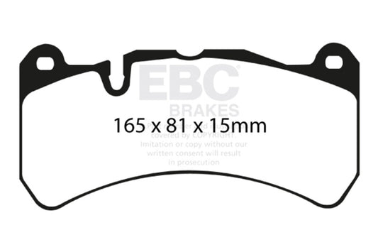 EBC 06-08 Ferrari 599 6.0 Redstuff Front Brake Pads DP31591C