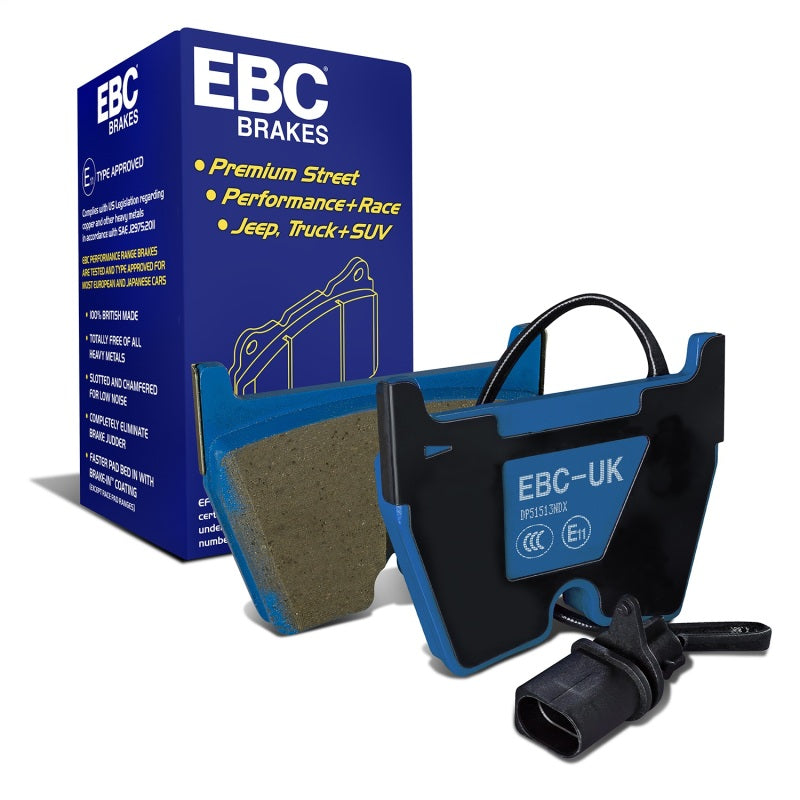 EBC 06-09 Audi RS4 4.2 (Cast Iron Rotors) Bluestuff Front Brake Pads DP51513NDX