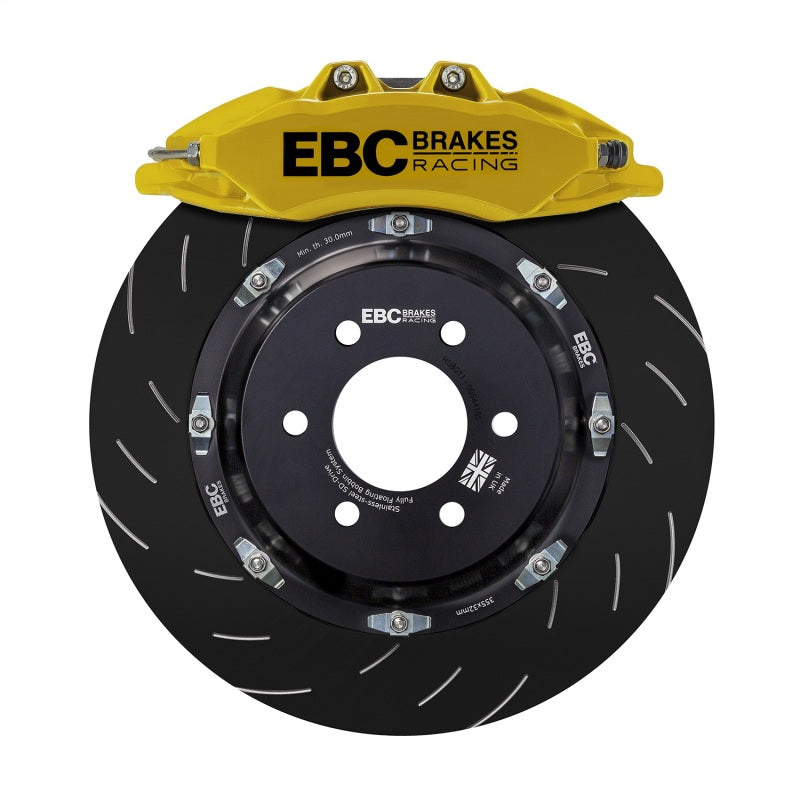EBC Racing 17-22 Honda Civic Type-R (FK8) Yellow Apollo-6 Front Right Caliper BC6103YEL-R