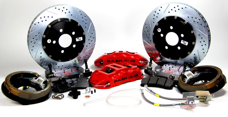 Baer Brakes 75-81 Chevrolet Camaro 14in Extreme+ Rear SDZ Brake Kit - Hugger Orange