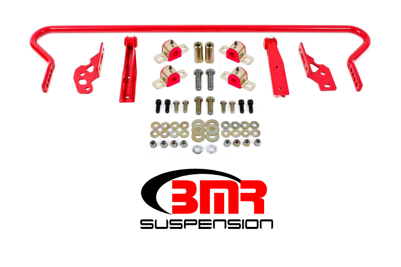 BMR 2011-2014 S197 Mustang Rear Hollow 25mm Adj. Sway Bar Kit with Bushings - Red
