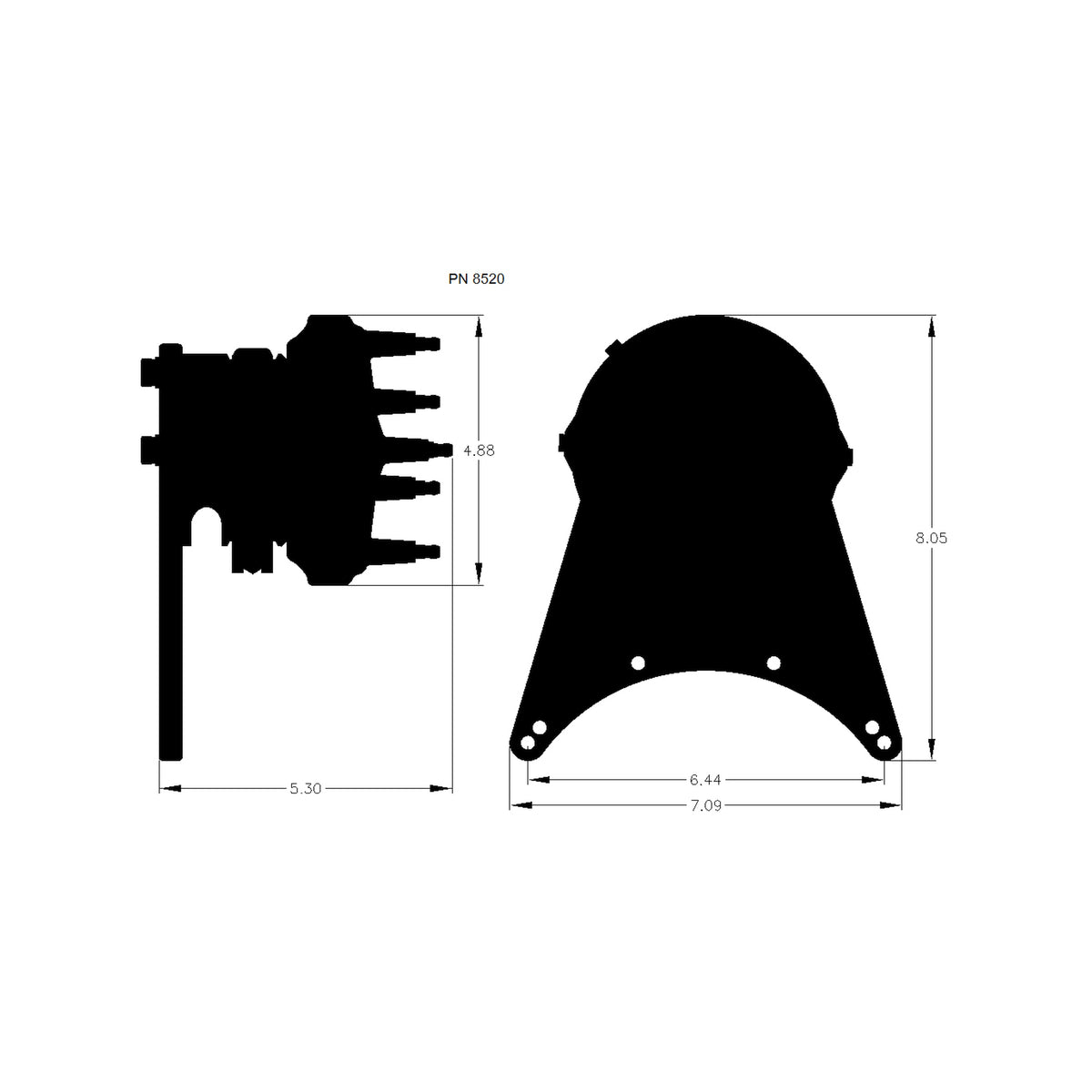 MSD 8520 GM Big Block Front Drive Distributor