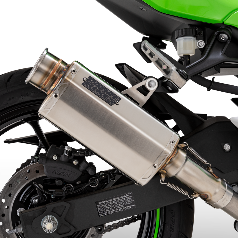 Vance & Hines 33601 VS-6 Slip-Ons Brushed for 2024-2025 Kawasaki Ninja 500/Z500