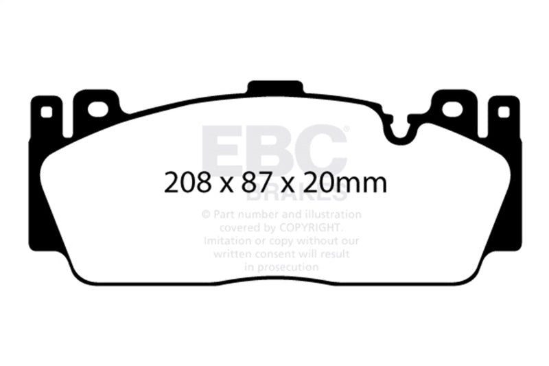 EBC 12-16 BMW M5 (F10) Bluestuff Front Brake Pads DP52148NDX