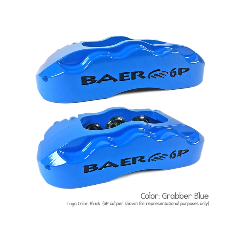 Baer Brakes 70 Ford Fairlane 11in SS4 Alum Hub Front SDZ Brake Kit - Grabber Blue — Fits 1970-73 Ford Mustang, 70 Fairlane, 70 Falcon, 70-74 Maverick…