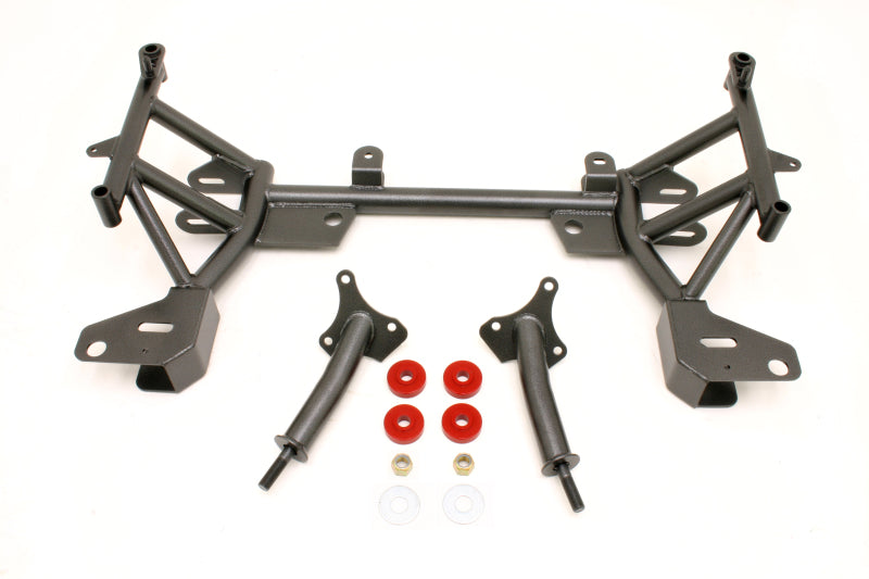 BMR 1993-2002 F-Body K-Member with SBC/BBC Motor Mounts and STD. Rack Mounts - Black Hammertone