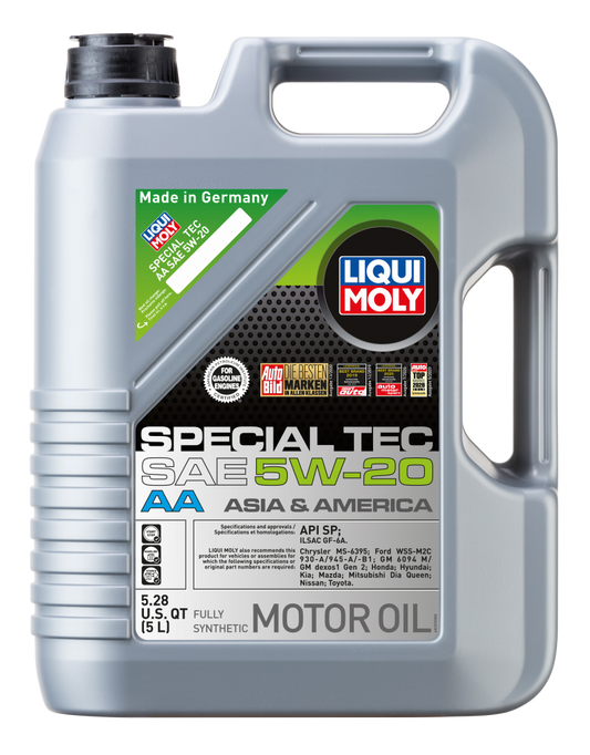 LIQUI MOLY 5L Special Tec AA Motor Oil SAE 5W-20 (2259) - Pack of 4