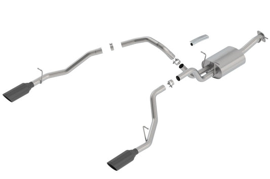 Borla 140758BC 2019-2026 Ram 1500 Cat-Back Exhaust System Touring - Black Chrome Tips