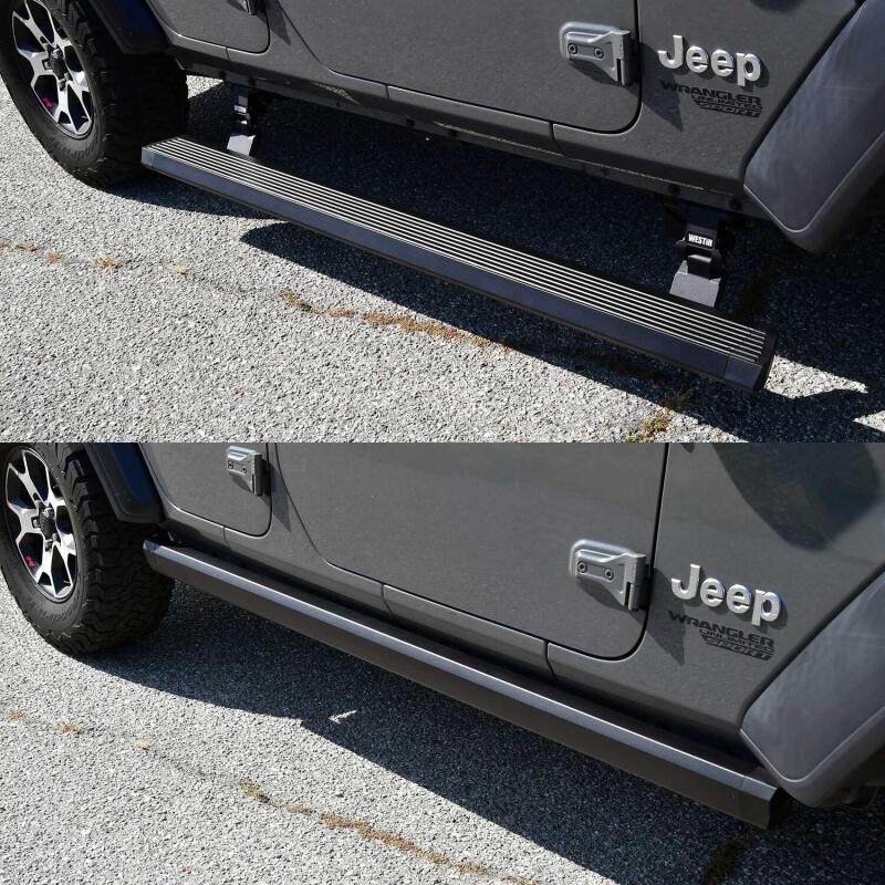 Westin 29-24065 Pro-e Running Boards for 2018-2025 Jeep Wrangler JL Unlimited 4-Door Textured Black
