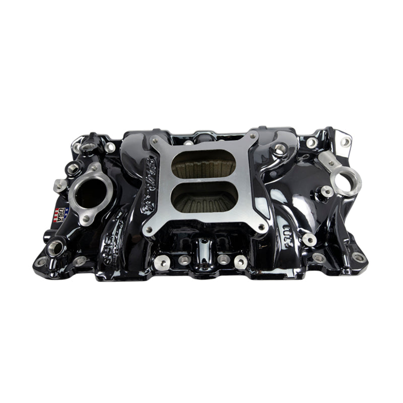 Edelbrock 2701-BP 1955-1986 Chevrolet Small Block Performer EPS Intake Manifold - Black Plasma