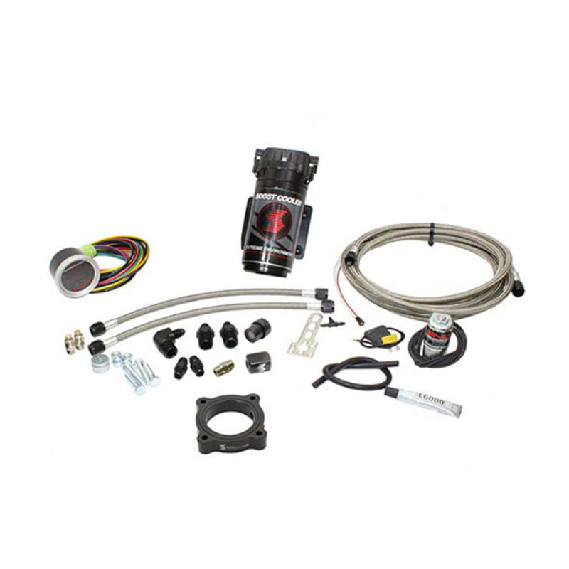 Snow Performance SNO-2134-BRD-T for 15-17 Mustang EcB Stage 2 Bst Cooler Water Injection Kit (SS Brded Line/4AN) w/o Tank