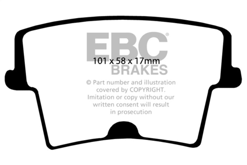 EBC 05-09 Chrysler 300 2.7 Yellowstuff Rear Brake Pads DP41722R