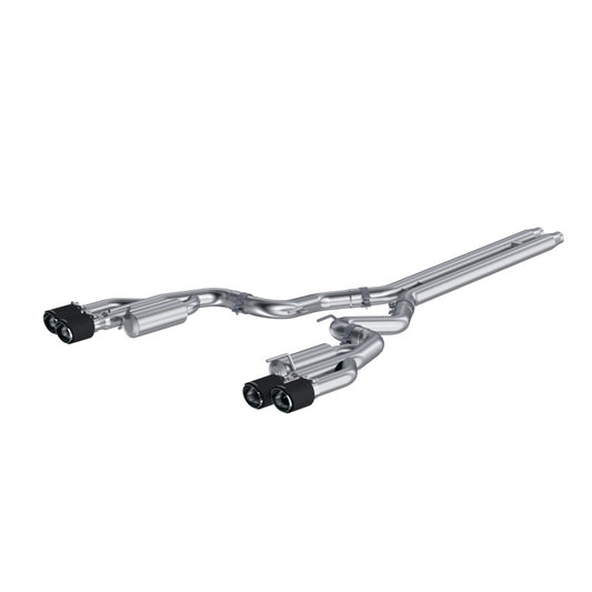 MBRP Ford Mustang GT 5L T304 3in Cat-Back w/4in Quad Carbon Fiber Tips
