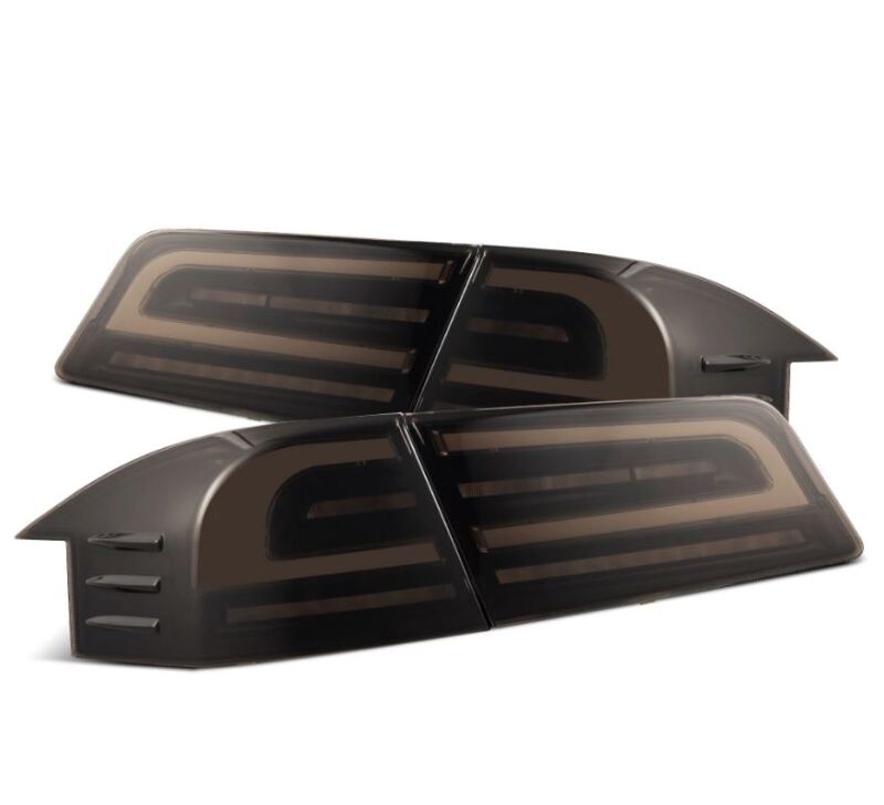 AlphaRex 601120 12-21 Tesla Model S LUXX-Series LED Tail Lights - Black