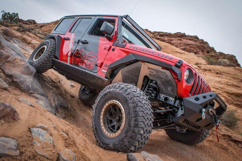 DV8 Offroad 2018+ Jeep Wrangler JL Front Inner Fenders - Black - #INFEND-03FB