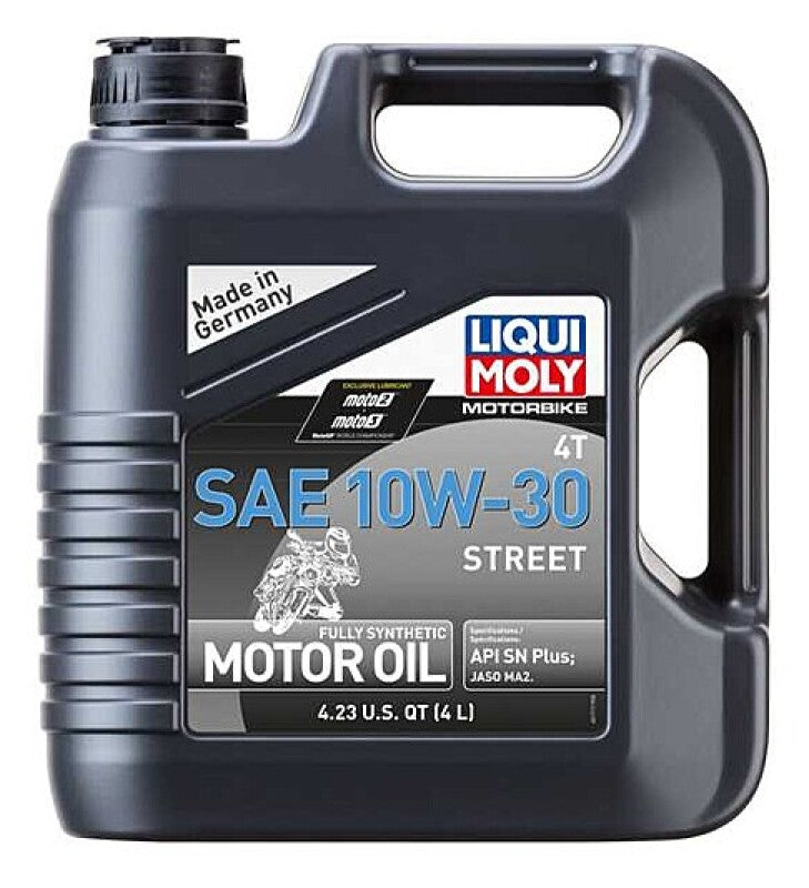 LIQUI MOLY 4L Motorbike 4T SAE 10W-30 Street (20420) - Pack of 4