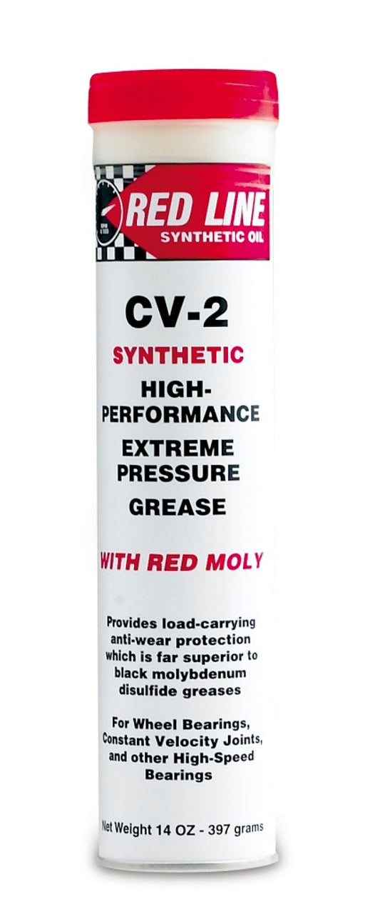 Red Line 80402-6 CV-2 Grease with Moly - 14oz. Tube (6 Pack)