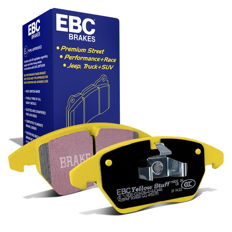 EBC 06-13 Audi A3 2.0 Turbo (Girling rear caliper) Yellowstuff Front Brake Pads DP41517R