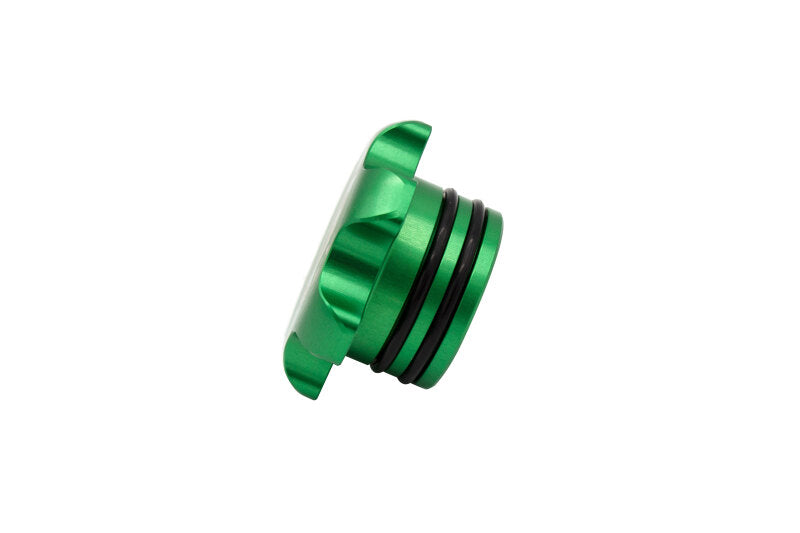 Fleece Performance FPE-FC-1316-GRN for 13-18 Dodge Cummins Green Anodized Billet Fuel Cap