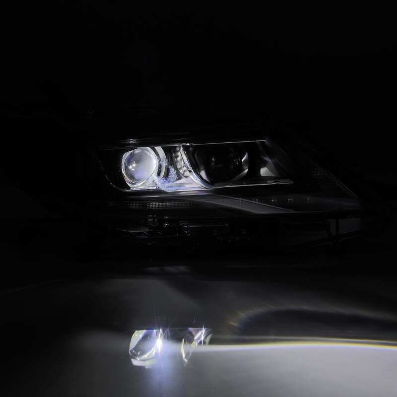 AlphaRex 880766 11-21 Toyota Sienna LUXX LED Projector Headlights Plank Style Black with Sequential Signal/DRL