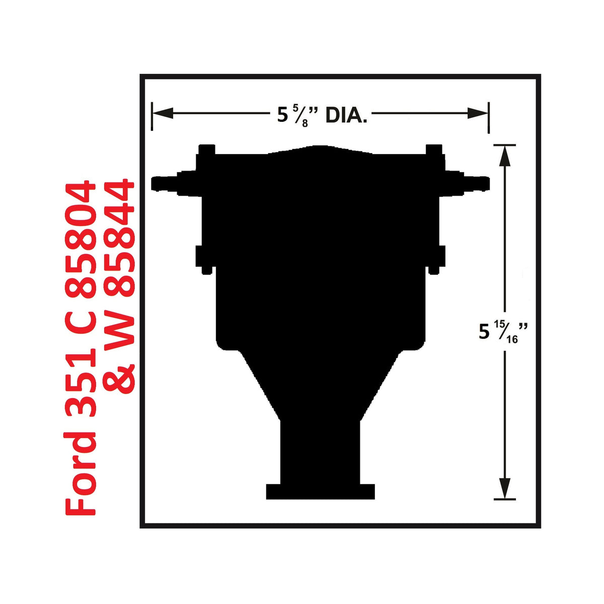 MSD 85844 for Ford 351W Crab Cap Distributor
