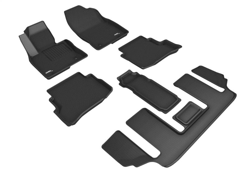 3D MAXpider Kagu Front, Rear & 3rd Row Floor Mats for 2020-2023 Mazda CX-9