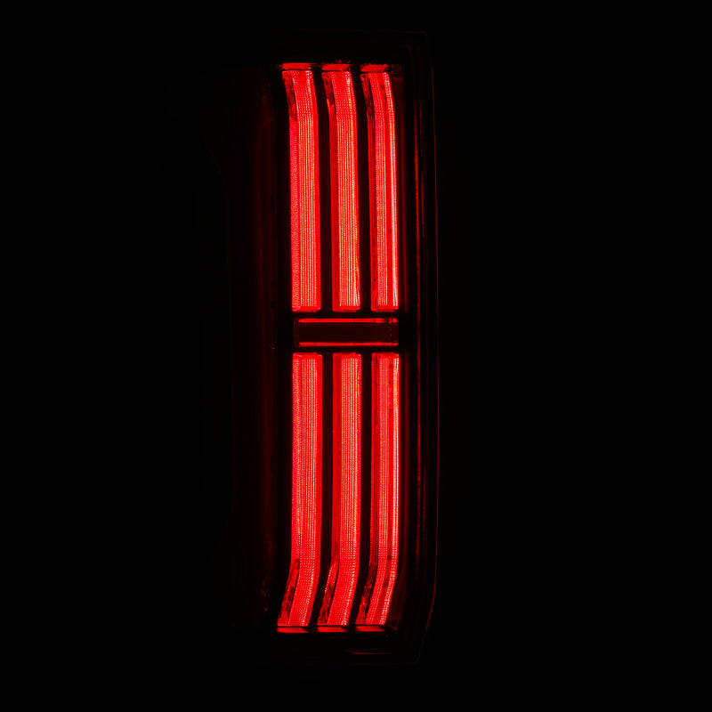 AlphaRex 679010 24-25 Toyota Tacoma NOVA-Series LED Prismatic Tail Lights - Black Red
