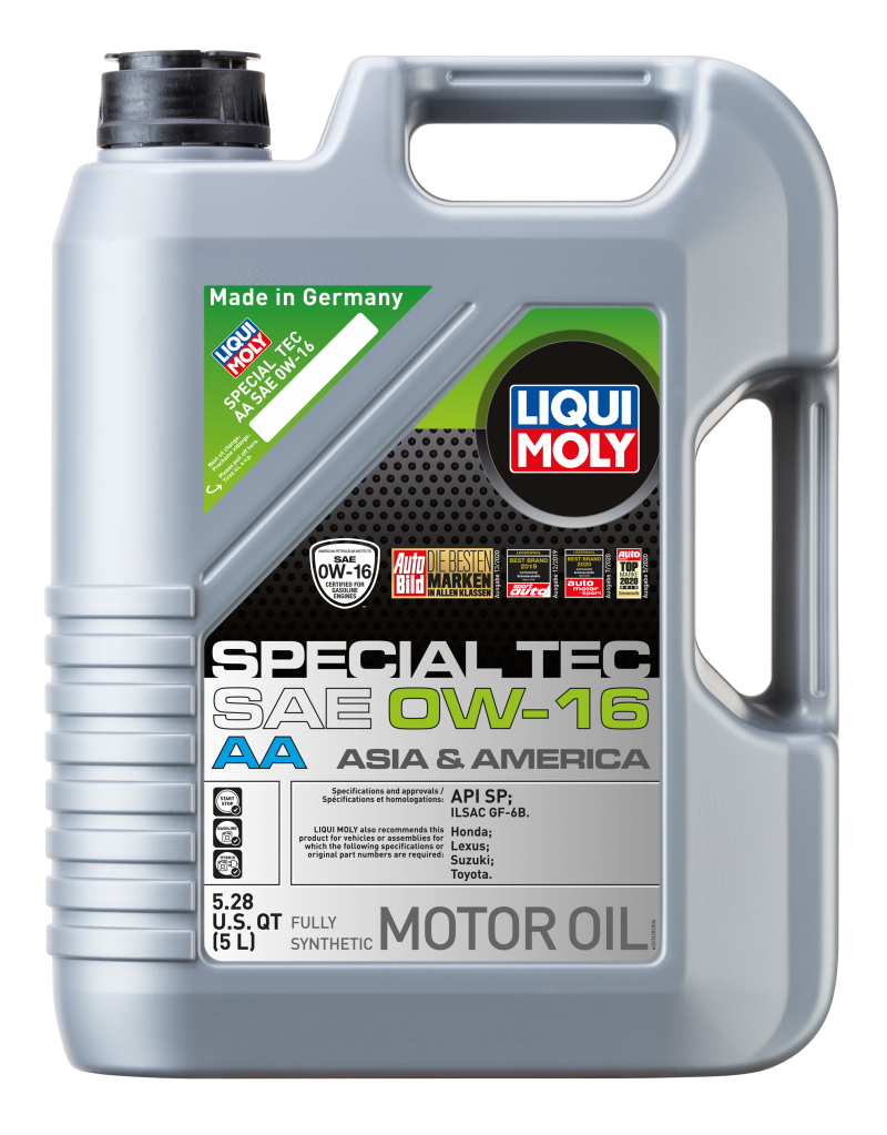 LIQUI MOLY 5L Special Tec AA Motor Oil SAE 0W-16 (20328) - Pack of 4