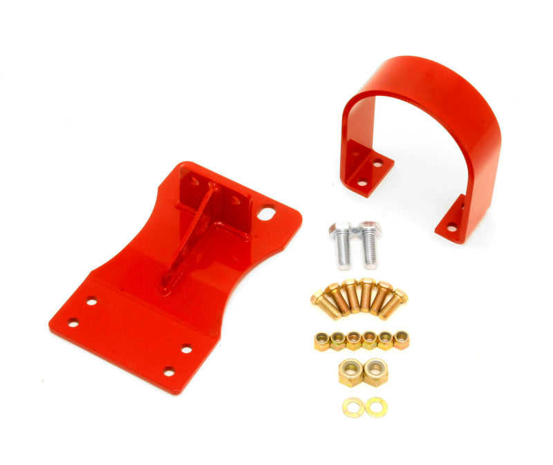 BMR 2010-2015 5th Gen Camaro V8 Auto Front Driveshaft Safety Loop - Red