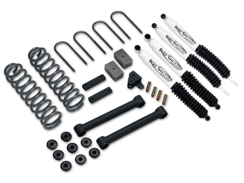 Tuff Country 43800KN 3.5in EZ-Ride Lift Kit with Rear Blocks SX8000 for 1987-2001 Jeep Cherokee 4WD