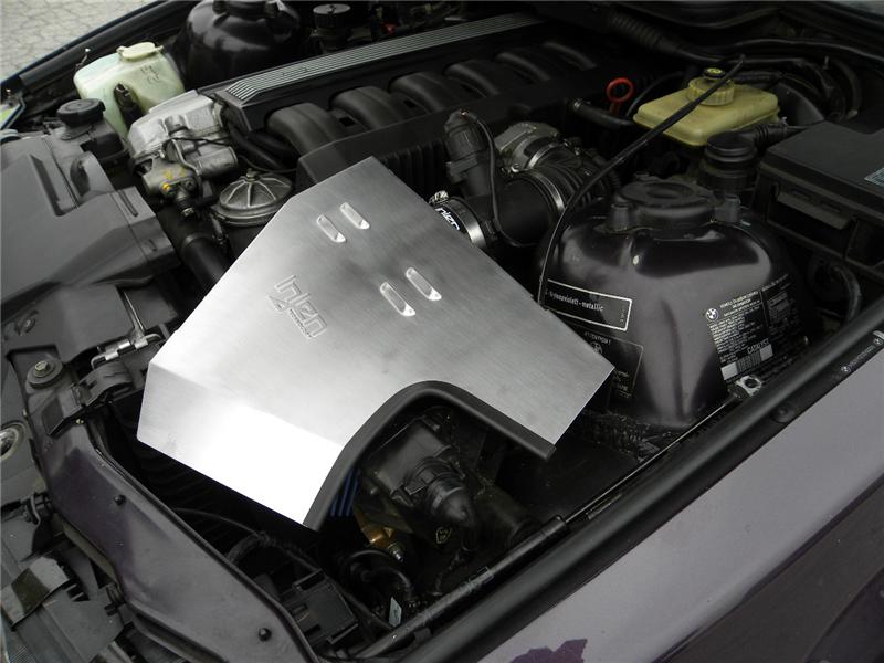 Injen 92-99 BMW E36 323i/325i/328i/M3 3.0L Polished Air Intake w/ Heat-Shield and Louvered Top Cover - #SP1105P