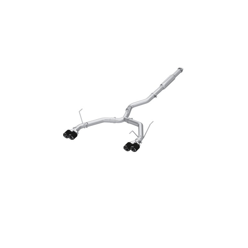 MBRP WRX 3in Cat-Back Quad Carbon Fiber Tips Race Profile Exhaust