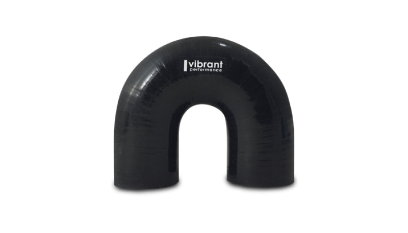 Vibrant 4 Ply Reinforced Silicone Elbow Connector - 2in ID x 5.50in Leg 180 Deg