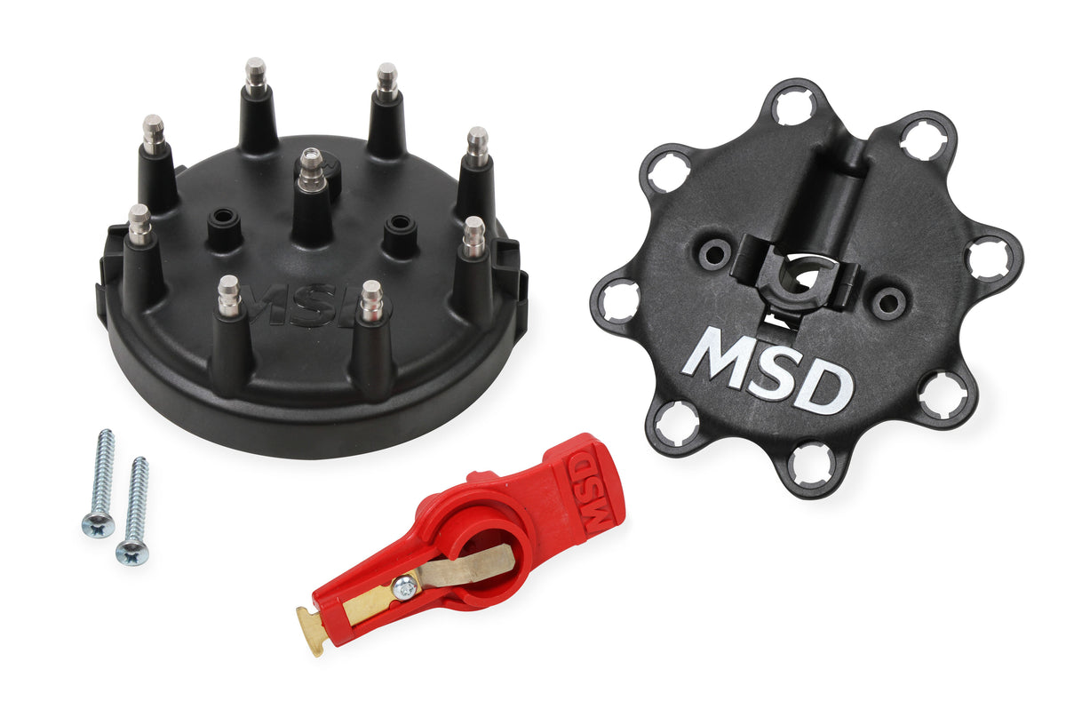 MSD 84823 Black, Distributor Cap/Rotor Kit, MSD/ for Ford V8 TFI