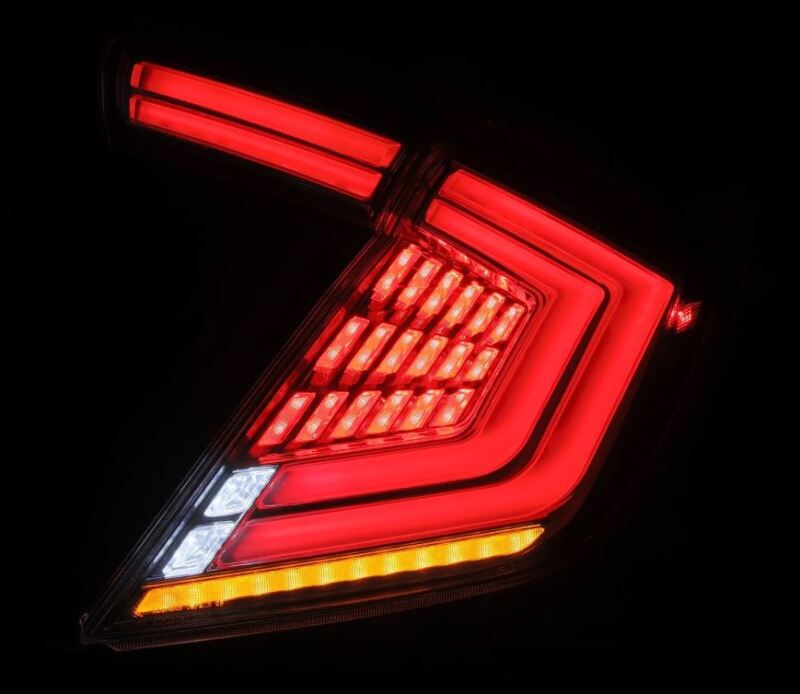 AlphaRex 676030 16-21 Honda Civic Hatchback / Type-R FK8 Nova-Series LED Tail Lights (Pair) - Clear
