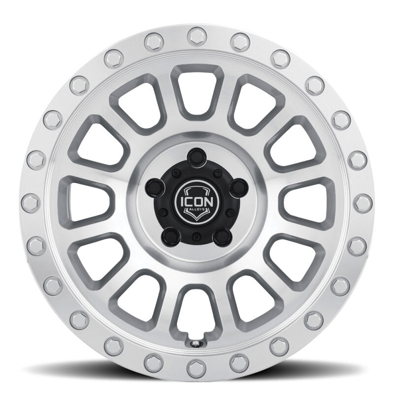 ICON Hulse 18x9 6x5.5 0mm Offset 5in BS Silver Machined